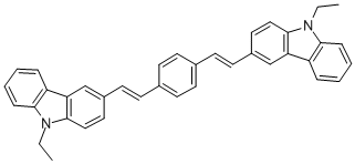 3,3'-(1,4-Phenylenedi-2,1-ethenediyl)bis(9-ethyl-9H-carbazole) CAS#: 62608-15-5