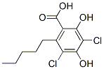 3,5-Dichloro-2,4-dihydroxy-6-pentylbenzoic acid CAS#: 64185-27-9
