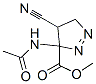 3H-Pyrazole-3-carboxylicacid,3-(acetylamino)-4-cyano-4,5-dihydro-,methyl CAS#: 591234-15-0