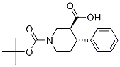 (3S,4R)-1-(tert-butoxycarbonyl)-4-phenylpiperidine-3-carboxylic acid CAS#: 652971-20-5