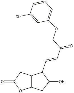 [3aa,4a(E),5b,6aa]-4-[4-(3-Chlorophenoxy)-3-oxo-1-butenyl]hexahydro-5-hydroxy-2H-cyclopenta[b]furan-2-one CAS#: 67738-67-4