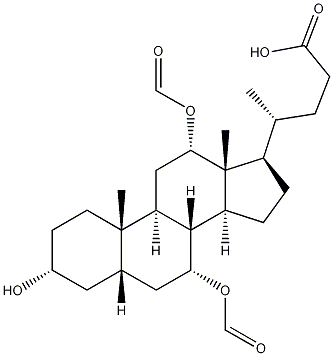 (3alpha,5beta,7alpha,12alpha)-7,12-Bis(formyloxy)-3-hydroxycholan-24-oic acid CAS#: 64986-86-3