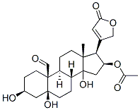 3beta,5,14,16beta-tetrahydroxy-19-oxo-5betacard-20(22)-enolide 16-acetate CAS#: 6980-15-0