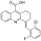 4-(2-CHLORO-6-FLUORO-BENZYLIDENE)-1,2,3,4-TETRAHYDRO-ACRIDINE-9-CARBOXYLIC ACID CAS#: 565167-98-8