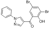 4-(3,5-DIBROMO-2-HYDROXYBENZOYL)-1-PHENYLPYRAZOLE CAS#: 68287-77-4