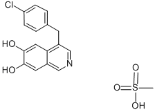 4-(4-CHLOROPHENYLMETHYL)-6,7-DIMETHOXY-ISOQUINOLINE METHANESULFONATE (1:1) CAS#: 61189-88-6