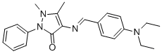 4-(4-(DIETHYLAMINO)BENZYLIDENEAMINO)ANTIPYRINE CAS#: 61098-09-7