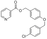 4-(4'-chlorobenzyloxy)benzyl nicotinate CAS#: 63608-11-7
