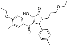 4-(4-ethoxy-3-methylbenzoyl)-1-(3-ethoxypropyl)-3-hydroxy-5-(4-methylphenyl)-1,5-dihydro-2H-pyrrol-2-one CAS#: 617694-22-1