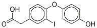 4-(4-hydroxyphenoxy)-3-iodo-Benzeneacetic acid CAS#: 60578-17-8