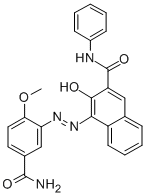 4-((5-(Carbamoyl)-2-methoxyphenyl)azo)-3-hydroxy-N-phenylnaphthalene-2-carboxamide CAS#: 68016-05-7