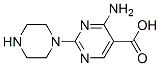 4-Amino-2-(1-piperazinyl)-5-pyrimidinecarboxylic acid CAS#: 62122-78-5