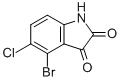 4-BROMO-5-CHLOROINDOLINE-2,3-DIONE CAS#: 65971-75-7