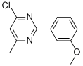 4-CHLORO-2-(3-METHOXYPHENYL)-6-METHYLPYRIMIDINE CAS#: 66744-02-3