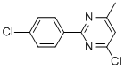 4-CHLORO-2-(4-CHLOROPHENYL)-6-METHYLPYRIMIDINE CAS#: 66744-01-2