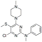 4-Chloro-2-(N-methylanilino)-6-(4-methylpiperazino)-5-(methylthio)pyrimidine CAS#: 63731-97-5