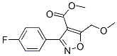 4-Isoxazolecarboxylicacid,3-(4-fluorophenyl)-5-(methoxymethyl)-,methylester(9CI) CAS#: 675109-39-4