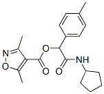 4-Isoxazolecarboxylicacid,3,5-dimethyl-,2-(cyclopentylamino)-1-(4-methylphenyl)-2-oxoethylester(9CI) CAS#: 606102-45-8