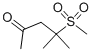 4-METHANESULPHONYL-4-METHYLPENTAN-2-ONE CAS#: 68152-40-9