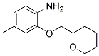 4-METHYL-2-(TETRAHYDRO-2H-PYRAN-2-YLMETHOXY)-PHENYLAMINE CAS#: 640767-89-1