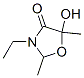 4-Oxazolidinone, 3-ethyl-5-hydroxy-2,5-dimethyl- (9CI) CAS#: 675120-16-8
