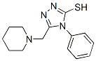 4-PHENYL-5-(PIPERIDIN-1-YLMETHYL)-4H-1,2,4-TRIAZOLE-3-THIOL CAS#: 65924-80-3