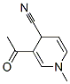 4-Pyridinecarbonitrile, 3-acetyl-1,4-dihydro-1-methyl- (9CI) CAS#: 66720-18-1