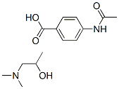4-acetamidobenzoic acid, compound with 1-(dimethylamino)propan-2-ol (1:1) CAS#: 61990-51-0
