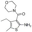 4-ethyl-5-methyl-3-(morpholin-4-ylcarbonyl)thiophen-2-amine(SALTDATA: FREE) CAS#: 588714-52-7