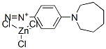 4-(hexahydro-1H-azepin-1-yl)benzenediazonium trichlorozincate CAS#: 68025-48-9