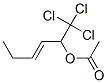 4-methyl-1-(1,1,1-trichloromethyl)but-2-enyl acetate CAS#: 63170-40-1