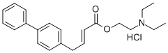 4,4-Biphenylcrotonic acid 2-(diethylamino)ethyl ester hydrochloride CAS#: 69928-42-3