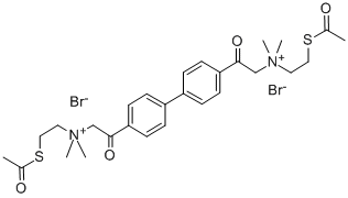 4,4'-Biphenylenebis(2-oxoethylenebis(2-acetylthioethyl)dimethylammonium) dibromide CAS#: 60872-43-7