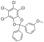 4,5,6,7-Tetrachloro-2-(3-methoxyphenyl)-2-phenyl-1,3-benzodioxole CAS#: 61233-45-2