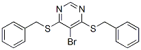 4,6-bis(benzylsulfanyl)-5-bromo-pyrimidine CAS#: 6308-36-7