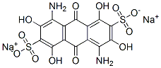 4,8-Diamino-9,10-dihydro-1,3,5,7-tetrahydroxy-9,10-dioxoanthracene-2,6-disulfonic acid disodium salt CAS#: 6425-02-1