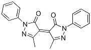 (4E)-5-methyl-4-(3-methyl-5-oxo-1-phenyl-pyrazol-4-ylidene)-2-phenyl-p yrazol-3-one CAS#: 6334-24-3
