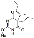 5-(1-Methyl-1-butenyl)-5-propyl-2-sodiooxy-4,6(1H,5H)-pyrimidinedione CAS#: 66842-96-4