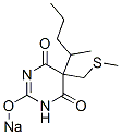 5-(1-Methylbutyl)-5-(methylthiomethyl)-2-sodiooxy-4,6(1H,5H)-pyrimidinedione CAS#: 66842-98-6