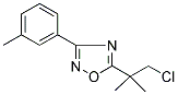 5-(2-CHLORO-1,1-DIMETHYLETHYL)-3-(3-METHYLPHENYL)-1,2,4-OXADIAZOLE CAS#: 680216-08-4
