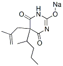 5-(2-Methyl-2-propenyl)-5-(1-methylbutyl)-2-sodiooxy-4,6(1H,5H)-pyrimidinedione CAS#: 67051-45-0