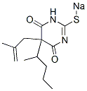 5-(2-Methyl-2-propenyl)-5-(1-methylbutyl)-2-sodiothio-4,6(1H,5H)-pyrimidinedione CAS#: 67051-47-2