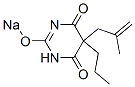 5-(2-Methyl-2-propenyl)-5-propyl-2-sodiooxy-4,6(1H,5H)-pyrimidinedione CAS#: 67051-57-4