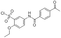 5-(4-ACETYL-BENZOYLAMINO)-2-ETHOXY-BENZENESULFONYL CHLORIDE CAS#: 680618-04-6