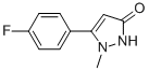5-(4-Fluoro-phenyl)-1-methyl-1,2-dihydropyrazol-3-one CAS#: 623577-33-3