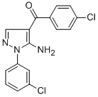 (5-AMINO-1-(3-CHLOROPHENYL)-1H-PYRAZOL-4-YL)(4-CHLOROPHENYL)METHANONE CAS#: 618091-50-2