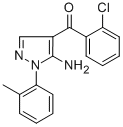 (5-AMINO-1-O-TOLYL-1H-PYRAZOL-4-YL)(2-CHLOROPHENYL)METHANONE CAS#: 618091-72-8