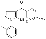 (5-AMINO-1-O-TOLYL-1H-PYRAZOL-4-YL)(4-BROMOPHENYL)METHANONE CAS#: 618091-78-4