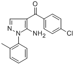 (5-AMINO-1-O-TOLYL-1H-PYRAZOL-4-YL)(4-CHLOROPHENYL)METHANONE CAS#: 618091-80-8