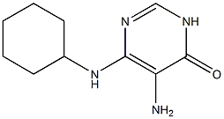 5-AMino-6-(cyclohexylaMino)pyriMidin-4(3H)-one CAS#: 61667-18-3